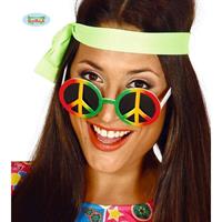 CARNEVALE OCCHIALI HIPPIE MULTICOLORE 18224