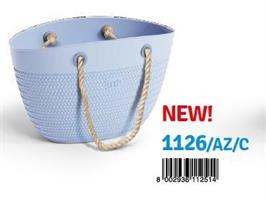 MARE BORSA LINDA AZZURRO MANICI CORDA 1126/AZ/C