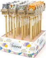 MATITA CAT C/TOP IN GOMMA COL ASS EXPO 24PZ LEBEZ 81136