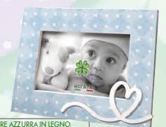 CORNICE BABY 10X15 LEGNO AZZURRO BF130