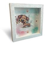 OROLOGIO IN LEGNO 19X19 CANE ORL010 116
