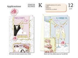 BIGLIETTI AUGURI MATRIMONIO CF12 CROMO NO.9905