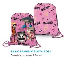 BRAINROT ZAINO PIATTO SACCA ROSA CORIEX X14278 MC 0130