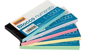 BLOCCO NUMERATO 1-100 COL. ASS. CF10 41NIK039
