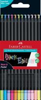 PASTELLI FABER CASTELL TRIANG NEON/PAST BLACK ED 12PZ 116410