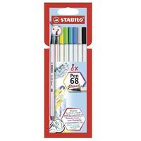 PENNARELLO STABILO PEN 68 BRUSH DA 8 ASS 568/08-21