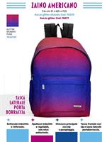 ZAINO COMIX AMERICANO GLITTER FUXIA SFUMATO 2026 76229SF