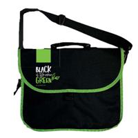 VALIGETTA BLACK/GREEN 37X28CM C/TRACOLLA CF2 ARDA 0229REG