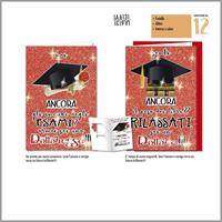 BIGLIETTI AUGURI LAUREA CROMO CF12 LA.6131