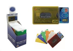 PORTA CARD 2 SCOMPARTI COLORATO MORBIDO PVC CF48 902