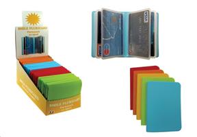 PORTA CARD 14 SCOMPARTI COLORI ACCESI PVC CF24 880C
