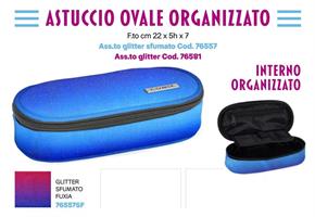 ASTUCCIO OVALE COMIX ORG. SFUM. GLITTER FUXIA 2026 76557SF