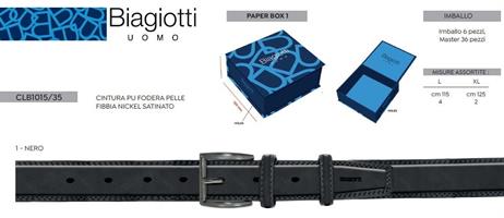 MONDIALPEL CINTURA BIAGIOTTI UOMO CON SCATOLA REGALO CLB 1015/35
