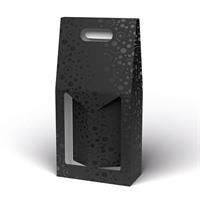 PORTABOTTIGLIA CARTONE 2 POSTI SPOT NERO CF20 VN2S/V119