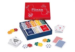 POKER GAMES IN SCATOLA REGALO CM 22,5x20 DAL NEGRO 003479