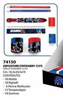 KIT STATIONERY 72PZ SONIC 74150