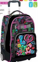 ZAINO TROLLEY DUO PEACE&LOVE 74035