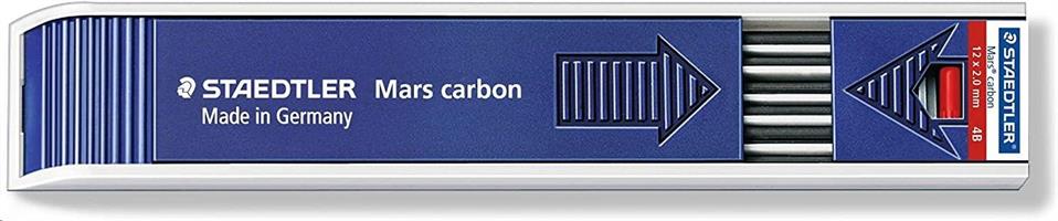 MINE STAEDTLER 4B 2MM MARS CARBON 200 DA 12 200-4B