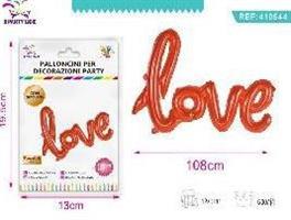 PALLONCINI MYLAR LOVE ROSSO 108CM CF12 FB0521
