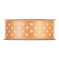 NASTRO RASO MM25X20MT POIS ARANCIO PIOVACCARI 2140M 10
