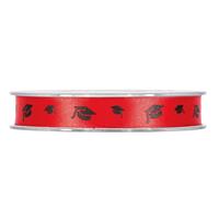 NASTRO LAUREA MM12X25MT ROSSO/NERO 3574 08
