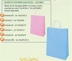 SHOPPERS BABY ROSA+AZZURO XS 14X21X8,5 76403