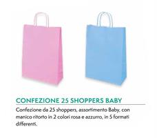 SHOPPERS BABY ROSA+AZZURO XL 36X12X40 CF25 FLORIO SH76441