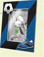 CORNICE CALCIO 10X15 LEGNO BLU-NERO BF154