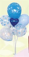 PALLONCINI SET CUORE BLU 85CM 7 PZ FA0560