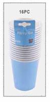 BICCHIERI CARTA 9,5CM BLU CF16 AK0007