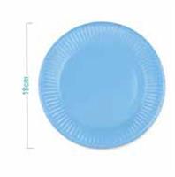 PIATTO FONDO CARTA 18CM BLU CF20 AK0006