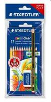 PASTELLI STAEDTLER ABS DA12+GOMMA+MATITA CF10 61SET6