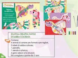 SCATOLA CREATIVA TAVOLE SABBIA COLORATA KC137C