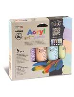 TEMPERA CMP ACRILICA 75ML TUBO 5PZ COL PASTELL 4212TATM5PAST