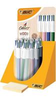PENNA BIC 4 COLORI WOOD COL ASSORTITI EXPO 30PZ 507406