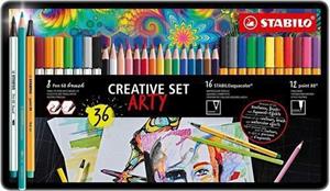 STABILO ARTY BRUSH AQUACOLOR POINT SCAT MET 36PZ 87/3193