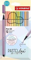 PENNARELLO STABILO PEN 68 PASTELLOVE CF12 6812-7-7