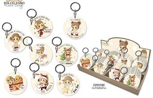 PORTACHIAVI DI NATALE BUBINE D.6,5CM EXPO 40PZ NT.10124 126