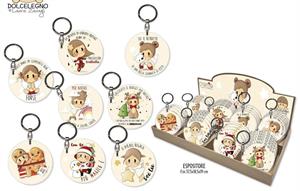 PORTACHIAVI DI NATALE BUBINE D.6,5CM EXPO 40PZ NT.10124 126