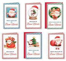 BIGLIETTI NATALE MINI BABBO NATALE 9X14 EXPO 120PZ NT.9290 151