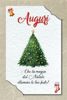 BIGLIETTI CARTA GELSO NATALE C/INTERC 11,5X17 12PZ CRS0606 086