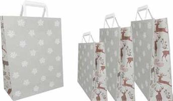 SHOPPERS FANTASIA NATALE MANICO PIATTO 36x12x41 CF25 91766 RENNE