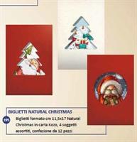 BIGLIETTI CARTA KOZO NATALE 11,5X17 ASS 12PZ CRS0305