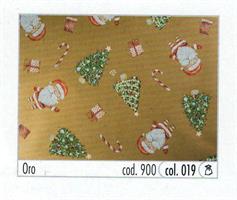 BUSTE REGALO 20X35 BABBO NATALE ORO CF50 X9000192035