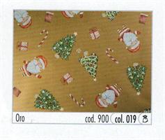 BUSTE REGALO 35X50 BABBO NATALE ORO CF50 X9000019355
