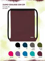 COMIX 2021 ZAINO COULISSE CON ZIP MONOCOLORE SACCA 35X42 62419