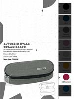 ASTUCCIO COMIX OVALE ORGANIZZ MONOCOL BORGOGNA 22X5X7 71526BO