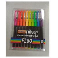 PENNA FLUO GEL NIKOFFICE 10PZ 20NIK232
