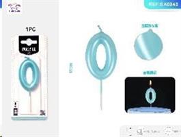 CANDELA N.0 BLU 6 CM EA0343