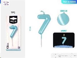 CANDELA N.7 BLU 6 CM EA0350